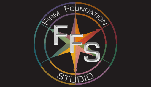 firm foundation studio company logo branding color seven compass